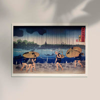 On the Bank of the Sumida River by Utagawa Kuniyoshi – Japanischer Holzschnitt-Druck — Ansicht 2