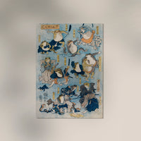 Samurai Frogs by Utagawa Kuniyoshi Poster – Japanischer Holzschnitt — Ansicht 3