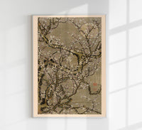 White Plum Blossoms and the Moon – Ito Jakuchu Art Print Fine Art Print — Ansicht 1