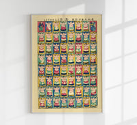 Sumo Wrestlers Chart Poster – Japanese Figure Illustration Patroa Studio — Ansicht 1