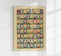 Sumo Wrestlers Chart Poster – Japanese Figure Illustration Patroa Studio