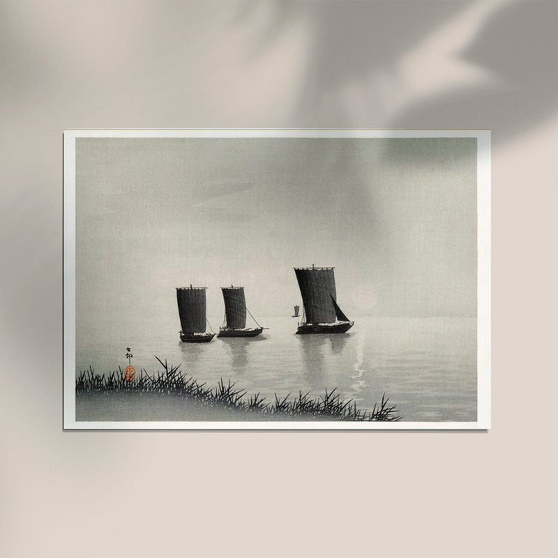 Fishing Boats by Ohara Koson Poster – Japanischer Holzschnitt | Fine Art Print — Ansicht 2