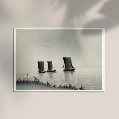 Fishing Boats by Ohara Koson Poster – Japanese Woodblock Print | Fine Art Print