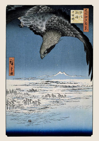 The Jumantsubo Plain at Susaki near Fukagawa – Poster by Utagawa Hiroshige | UV-beständig | Japanischer Kunstdruck aus Berlin