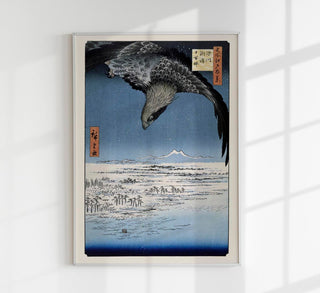 The Jumantsubo Plain at Susaki near Fukagawa – Poster by Utagawa Hiroshige | UV-beständig | Japanischer Kunstdruck aus Berlin