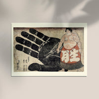 Sumo Wrestler and His Hand – Utagawa Hiroshige Kunstdruck japanischer Holzschnitt — Ansicht 2