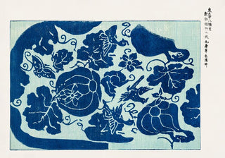 Blue Flower Pattern by Taguchi Tomoki – Fine Art Print | Japanisch | Modern
