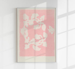 Pink Woodblock Pattern by Taguchi Tomoki – Japanisches Design | UV-beständig | Fine Art Print