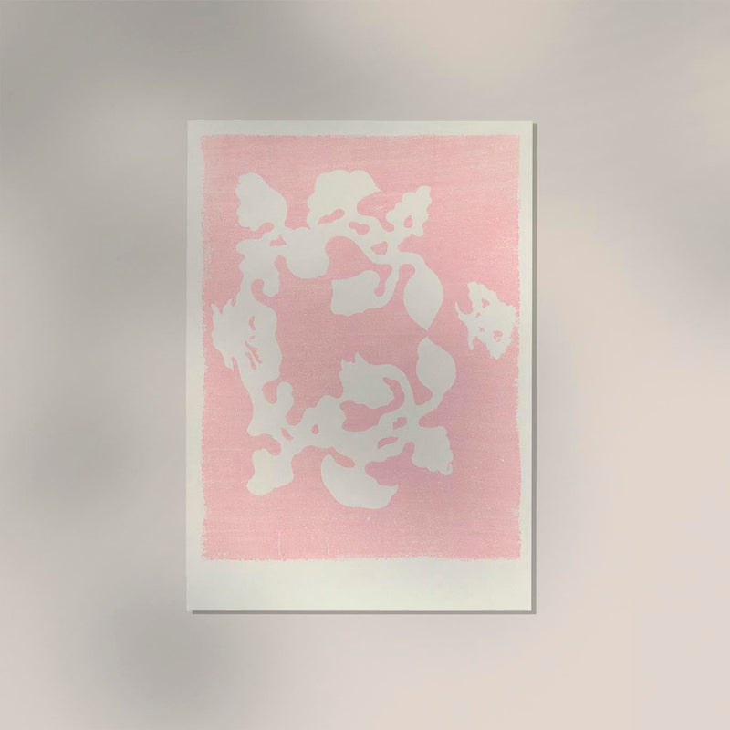 Pink Woodblock Pattern by Taguchi Tomoki – Japanisches Design Kunstdruck | UV-beständig | Fine Art Print — Ansicht 2