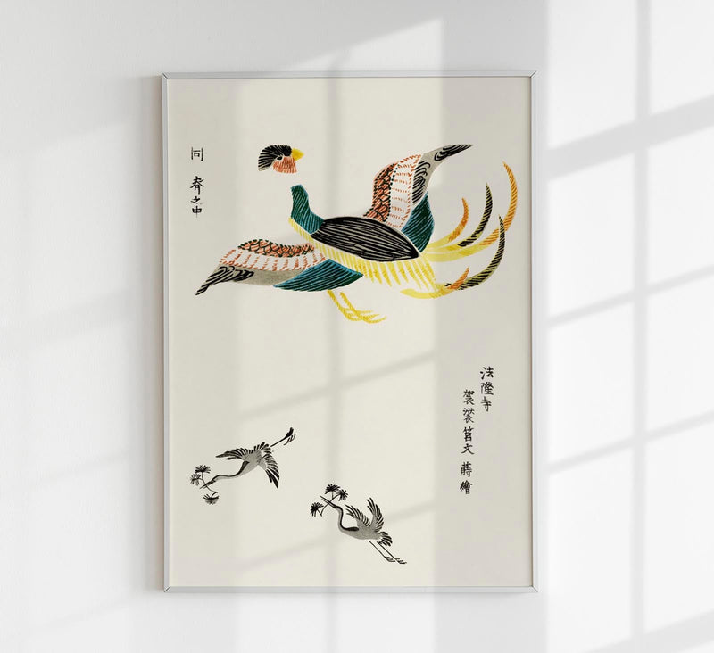 Japanese Cranes by Taguchi Tomoki Nr 2 – Fine Art Poster | UV-beständig | Atelierdruck Berlin — Patroa Studio