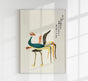 Japanese Cranes by Taguchi Tomoki Nr 3 Fine Art Poster – UV-beständiger Atelierdruck