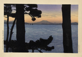 Evening Glow in the Nishi Park in Fukuoka by Watanabe Kako – Atmosphärisch | Farbintensiv | Japanische Landschaft