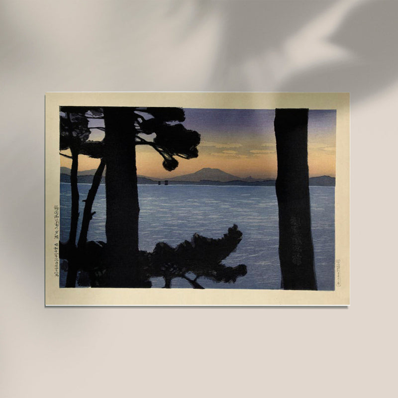 Evening Glow in the Nishi Park – Japanischer Kunstdruck von Watanabe Kako — Ansicht 2