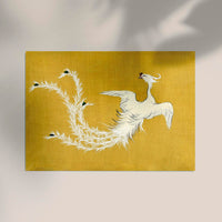 White Phoenix by Kamisaka Sekka – Japanische Kunst Fine Art Print — Ansicht 3