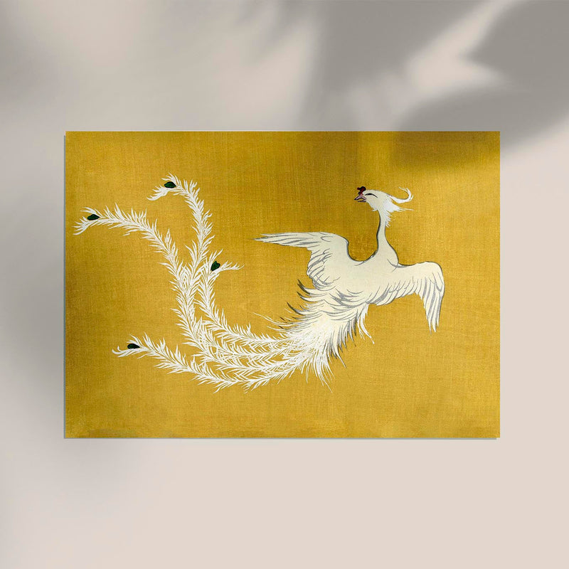 White Phoenix by Kamisaka Sekka – Japanische Kunst Fine Art Print — Ansicht 3