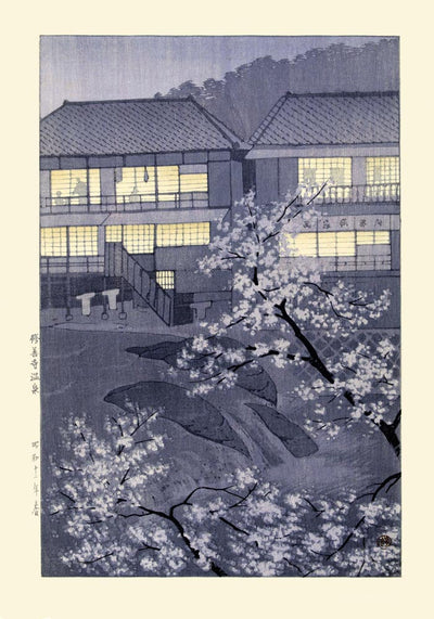Hot Springs of Shuzenji – Shirô Kasamatsu Poster | Fine Art Print | UV resistant