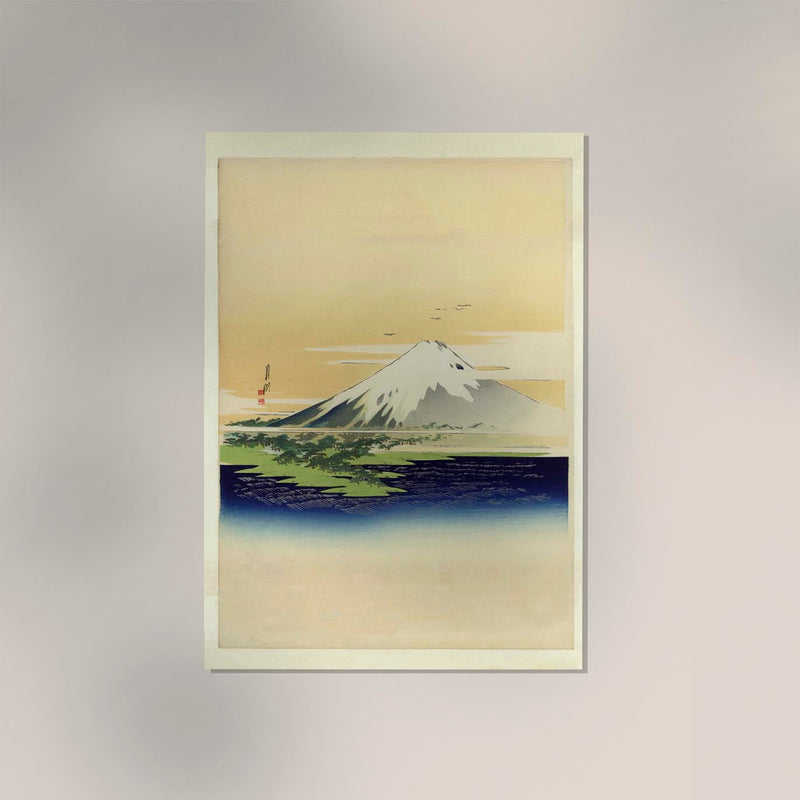Fuji Mount by Ogata Gekkô Poster – Japanische Holzschnitt-Landschaft Fine Art Print — Ansicht 2