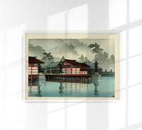 Miyajima in the Fog – Hasui Kawase Fine Art Print UV-resistant — Ansicht 1