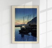 Morning in Beppu – Hasui Print | Fine Art Poster | UV-resistant — Ansicht 1