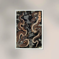 Two Dragons by Utagawa Yoshitsuya – Fine Art Print UV-resistent | Canvas & Papier — Ansicht 2