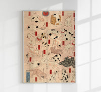 Cats of Tokaido by Kuniyoshi – Ukiyo-e Art Print | Fine Art Poster — Ansicht 1