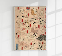 Cats of Tokaido by Kuniyoshi – Ukiyo‑e Kunstdruck | Fine Art Poster — Ansicht 1