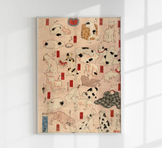 Cats of Tokaido by Kuniyoshi – Ukiyo‑e Kunstdruck | Fine Art Poster