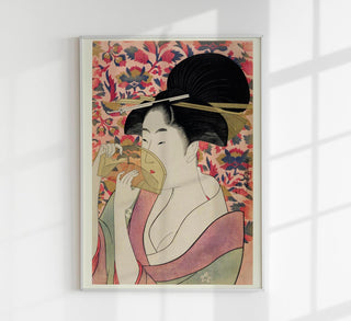 Geisha Holding a Comb by Kitagawa Utamaro