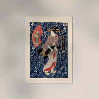 Geisha in Pink Kimono by Keisai Eisen – Ukiyo-e Fine Art Print — Ansicht 2