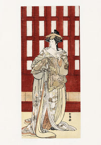 Actor in a Female Role – Katsukawa Shunjo Ukiyo-e Print Kabuki — Ansicht 3