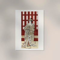 Actor in a Female Role – Katsukawa Shunjo Ukiyo-e Print Kabuki — Ansicht 2