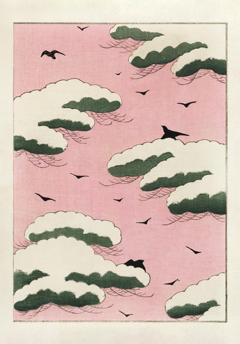 Pink Sky Japanese Art Poster – Japanische Ästhetik Fine Art Print UV-beständig — Ansicht 4