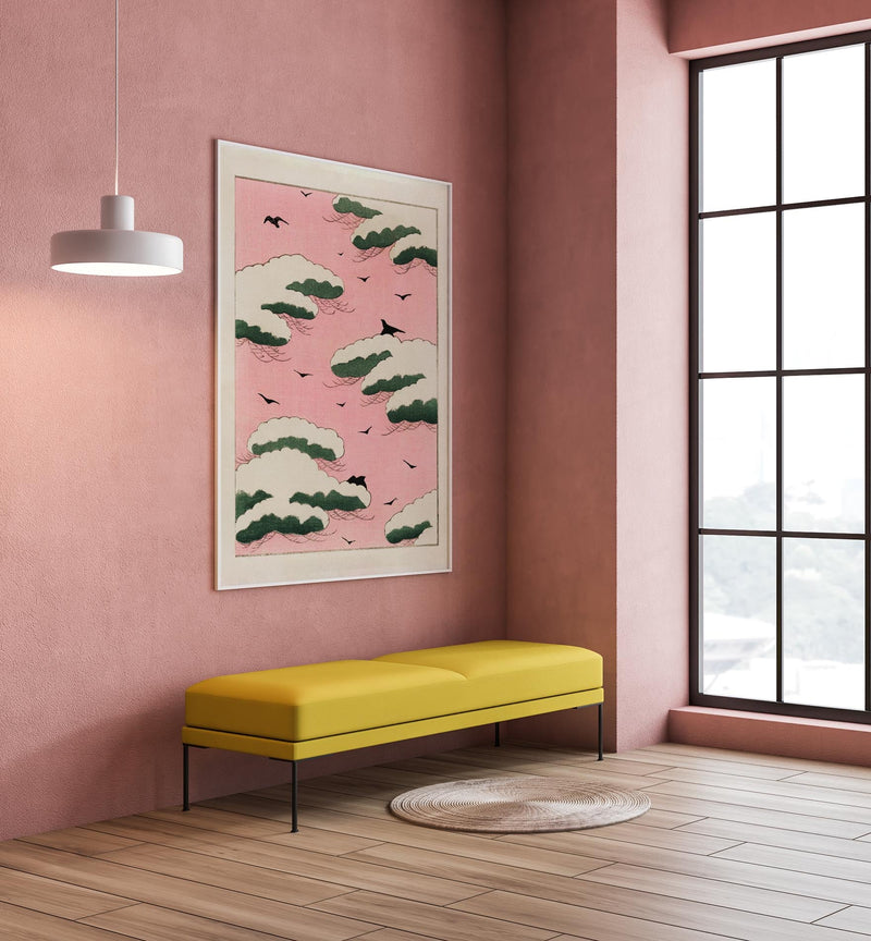 Pink Sky Japanese Art Poster – Japanische Ästhetik Fine Art Print UV-beständig — Ansicht 2