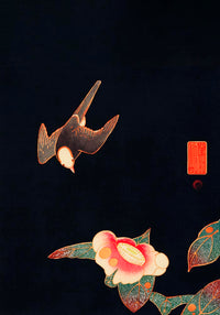 Swallow and Camellia by Ito Jakuchu – Japanische Kunst Fine Art Print UV-resistent — Ansicht 3