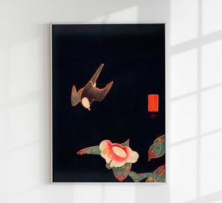Swallow and Camellia by Ito Jakuchu – Japanische Kunst | Fine Art Print | UV-resistent