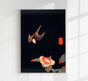 Swallow and Camellia by Ito Jakuchu – Japanische Kunst Fine Art Print UV-resistent