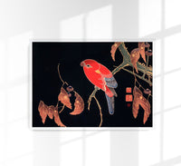 Red Parrot on the Branch – Ito Jakuchu Fine Art Print | Japanische Kunst — Ansicht 1