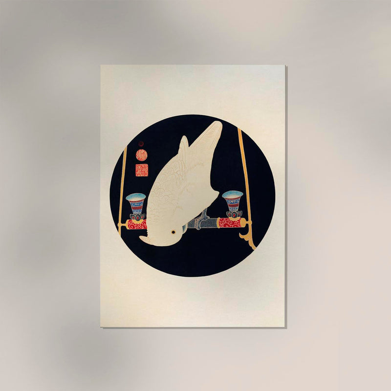 The White Macaw by Itō Jakuchū – Fine Art Print UV-beständig — Ansicht 2