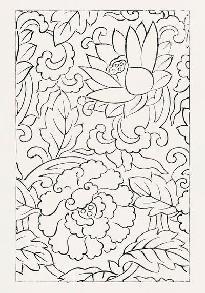 Vintage Japanese Woodblock Print Nr. 7 – Fine Art Druck japanische Kunst