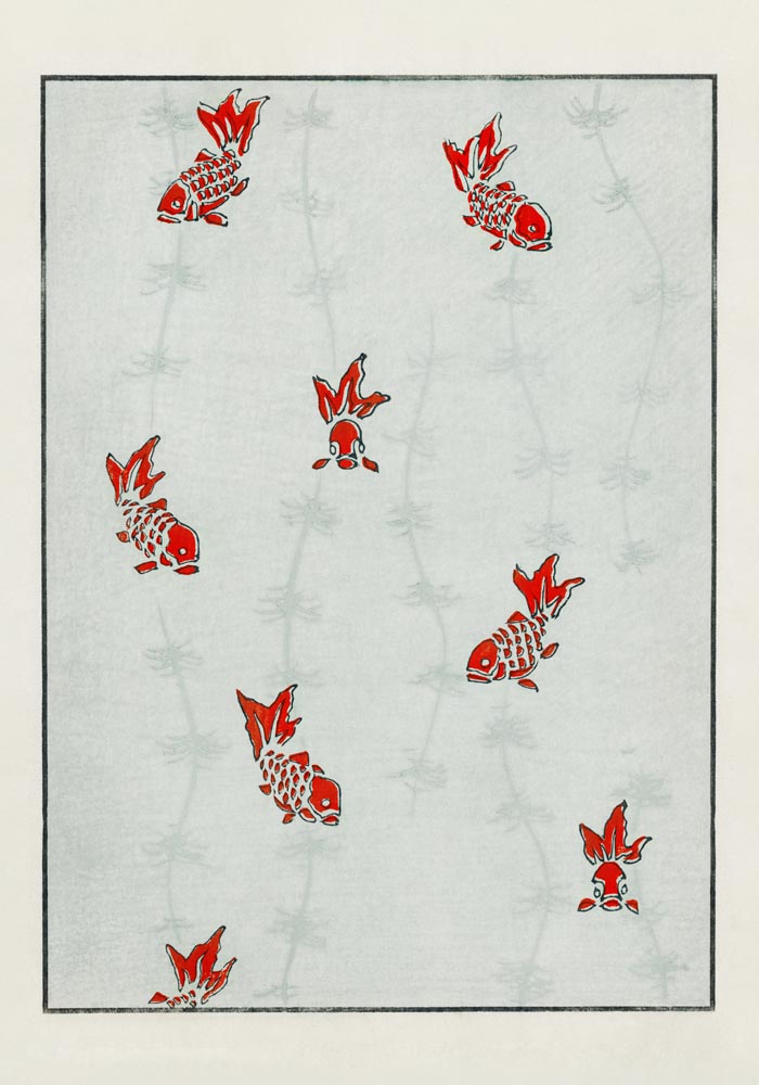 Japanese Koi Fish Pattern – Art Poster Fine Art Print UV-beständig — Ansicht 3