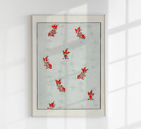 Japanese Koi Fish Pattern – Art Poster Fine Art Print UV-beständig — Ansicht 1