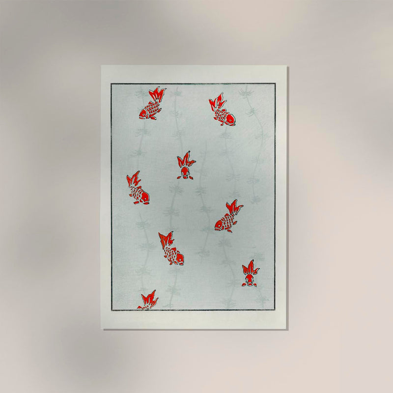 Japanese Koi Fish Pattern – Art Poster Fine Art Print UV-beständig — Ansicht 2