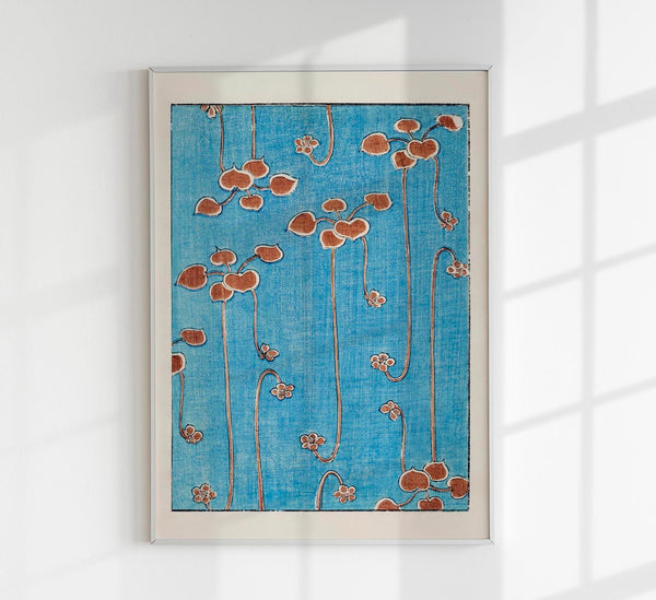 Japanese Flower - Bijutsu Sekai by Watanabe Fine Art Poster UV-resistant
