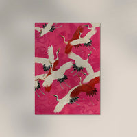 Pink Cranes in Kimono Poster – Japanisches Design Fine Art Print UV-beständig — Ansicht 3