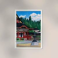 Red Temple by Hasui – Fine Art Print | Japanische Landschaftskunst | Atelierdruck Berlin — Ansicht 2