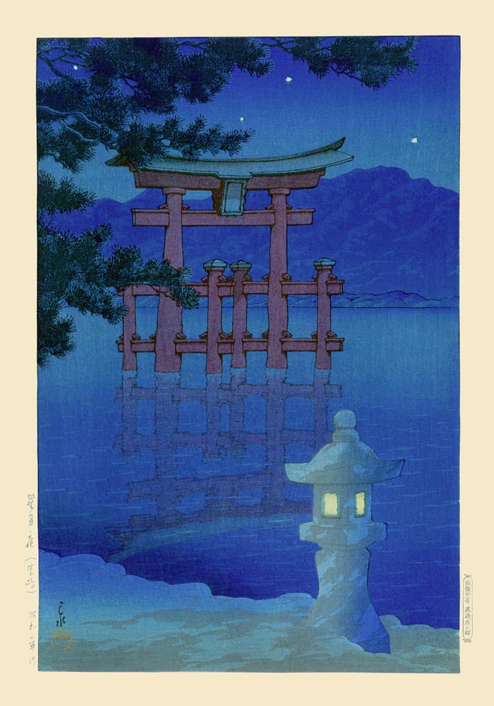 Starlit Night at Miyajima – Fine Art Print | UV-beständig | Atelierdruck — Ansicht 3