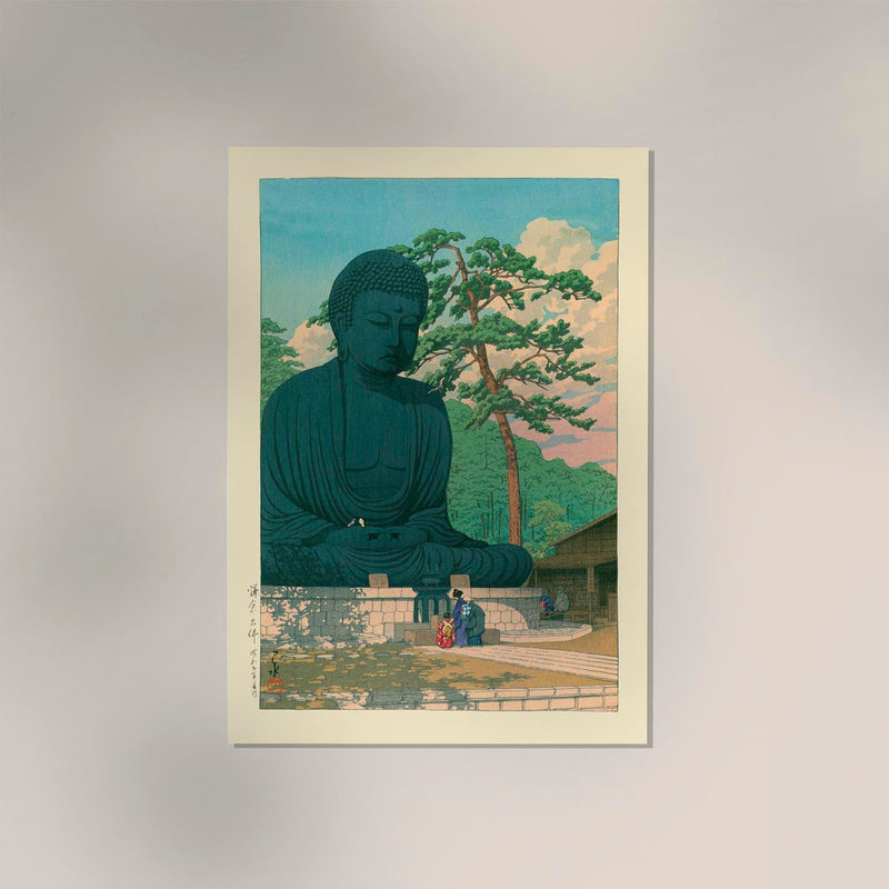 Great Buddha at Kamakura by Hasui – Art print Japanese woodcut — Ansicht 2