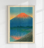 Mount Fuji Fujikawa by Hasui - Japanese Landscape Art Print | Archival Quality