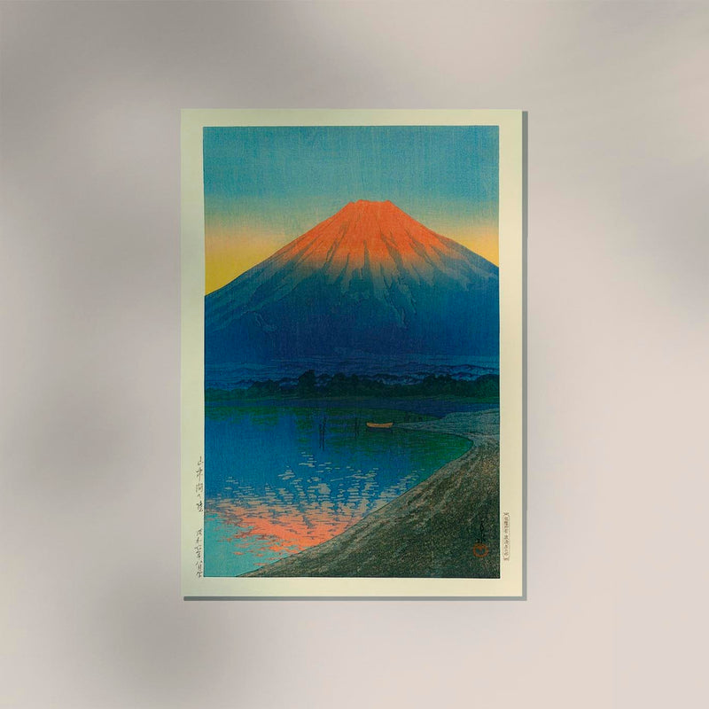 Mount Fuji Fujikawa by Hasui - Japanese Landscape Art Print | Archival Quality — Ansicht 3