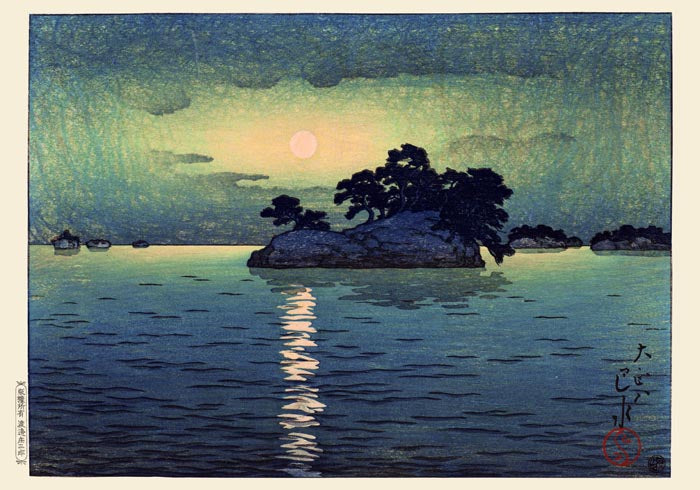 Matsushima Mondnacht Hasui – Fine Art Poster | Shin Hanga — Ansicht 3